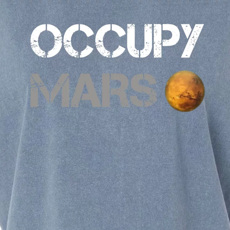 Occupy Mars Elon Musk SpaceX Project Gift Ideas Occupy Mars Trending Garment-Dyed Women's Muscle Tee