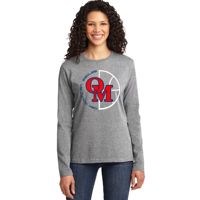 Oak Mountain Eagles Basketball Ladies Long Sleeve Shirt