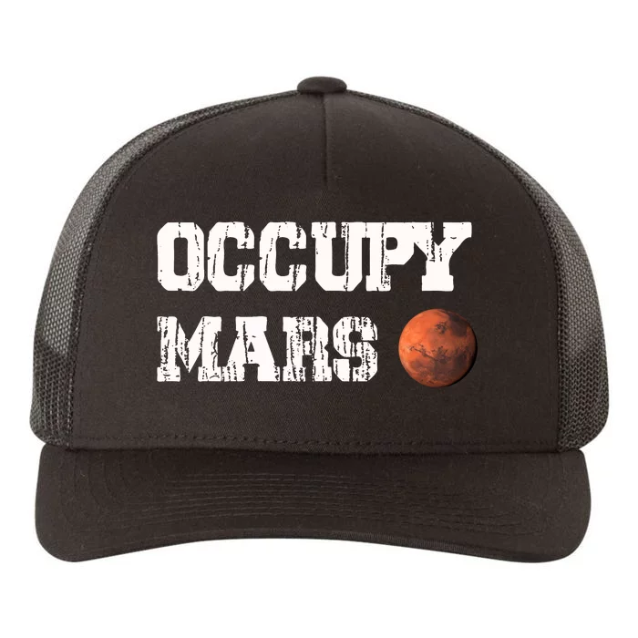 Occupy Mars Elon Musk SpaceX Project Gift Ideas Occupy Mars Trending Yupoong Adult 5-Panel Trucker Hat