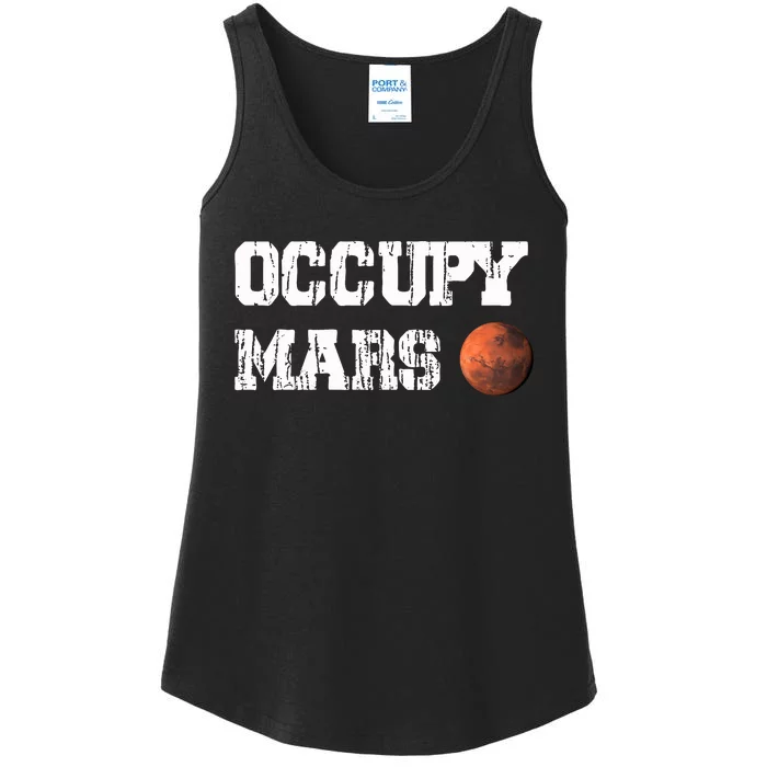 Occupy Mars Elon Musk SpaceX Project Gift Ideas Occupy Mars Trending Ladies Essential Tank