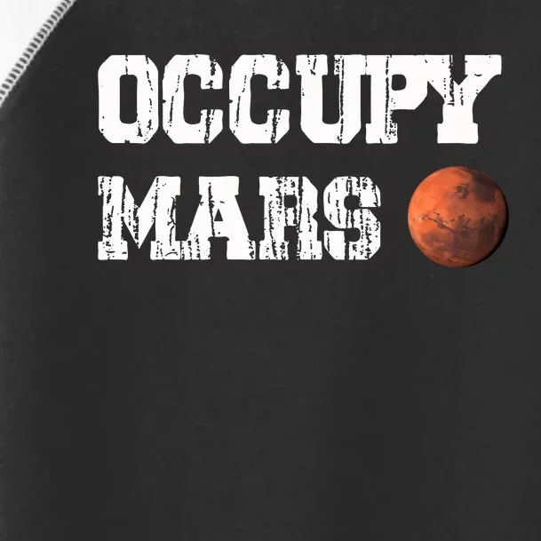 Occupy Mars Elon Musk SpaceX Project Gift Ideas Occupy Mars Trending Toddler Fine Jersey T-Shirt