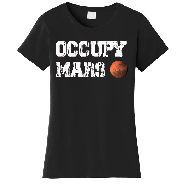 Occupy Mars Elon Musk SpaceX Project Gift Ideas Occupy Mars Trending Women's T-Shirt