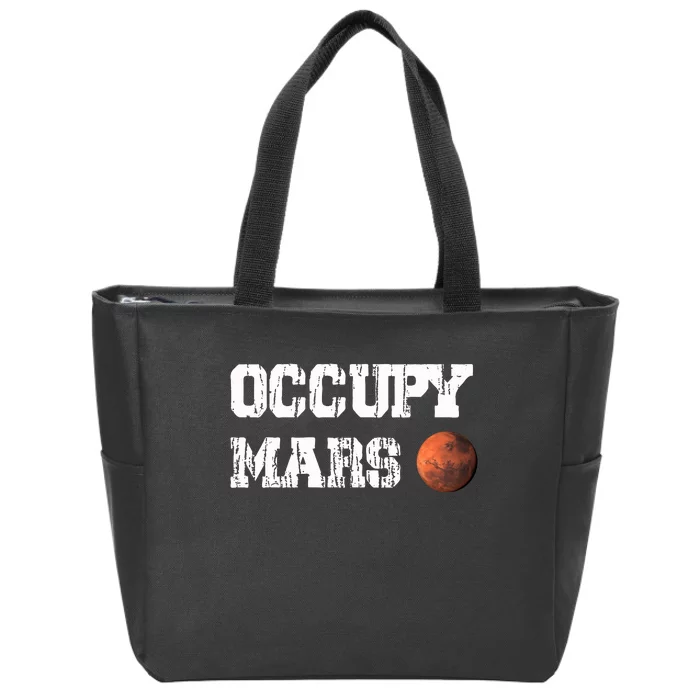 Occupy Mars Elon Musk SpaceX Project Gift Ideas Occupy Mars Trending Zip Tote Bag