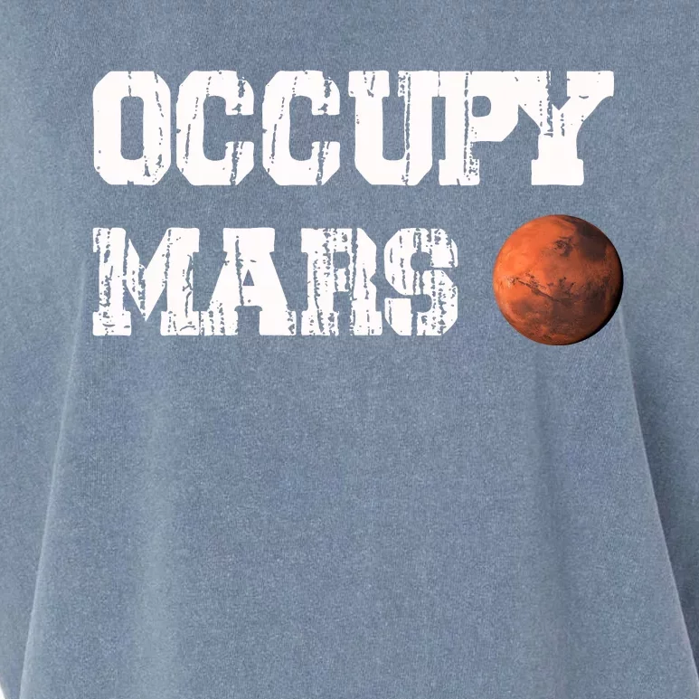 Occupy Mars Elon Musk SpaceX Project Gift Ideas Occupy Mars Trending Garment-Dyed Women's Muscle Tee