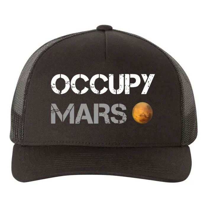 Occupy Mars Elon Musk SpaceX Project Gift Ideas Occupy Mars Trending Yupoong Adult 5-Panel Trucker Hat