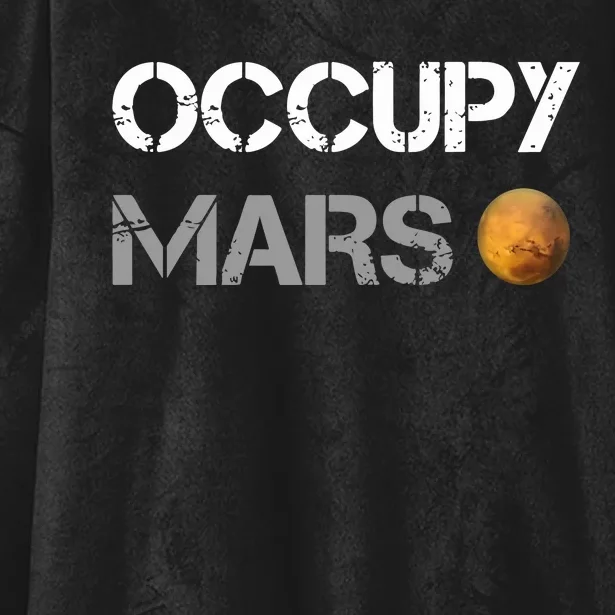 Occupy Mars Elon Musk SpaceX Project Gift Ideas Occupy Mars Trending Hooded Wearable Blanket