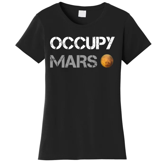 Occupy Mars Elon Musk SpaceX Project Gift Ideas Occupy Mars Trending Women's T-Shirt