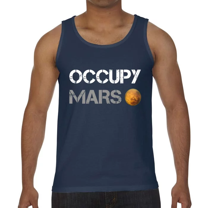 Occupy Mars Elon Musk SpaceX Project Gift Ideas Occupy Mars Trending Comfort Colors® Tank Top