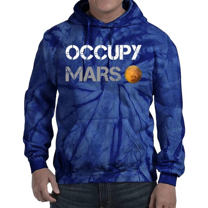 Occupy Mars Elon Musk SpaceX Project Gift Ideas Occupy Mars Trending Tie Dye Hoodie