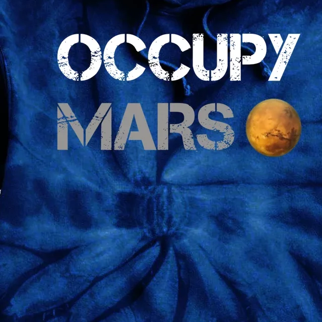 Occupy Mars Elon Musk SpaceX Project Gift Ideas Occupy Mars Trending Tie Dye Hoodie