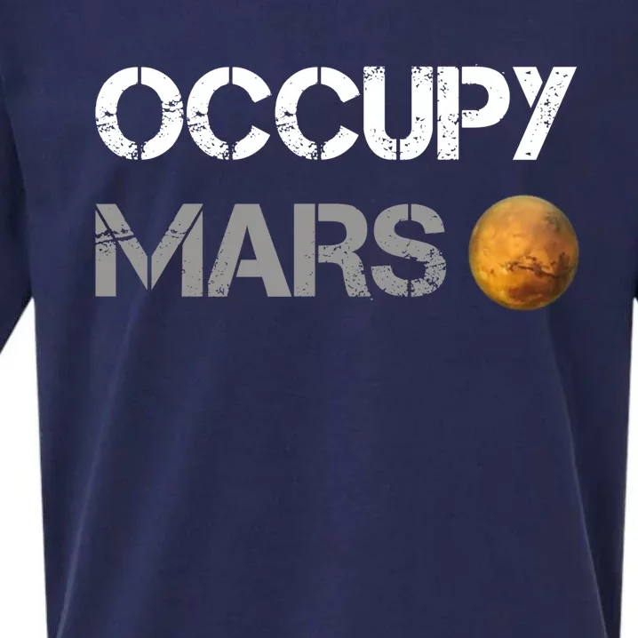 Occupy Mars Elon Musk SpaceX Project Gift Ideas Occupy Mars Trending Sueded Cloud Jersey T-Shirt