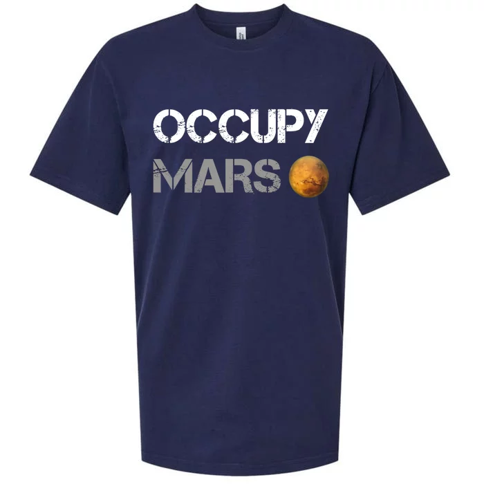 Occupy Mars Elon Musk SpaceX Project Gift Ideas Occupy Mars Trending Sueded Cloud Jersey T-Shirt