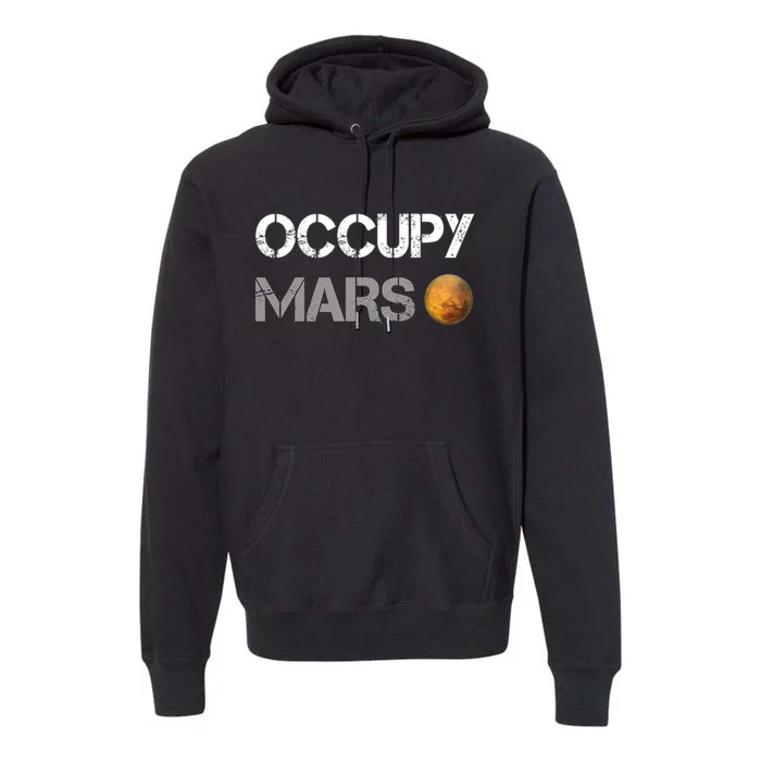 Occupy Mars Elon Musk SpaceX Project Gift Ideas Occupy Mars Trending Premium Hoodie