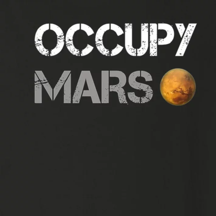 Occupy Mars Elon Musk SpaceX Project Gift Ideas Occupy Mars Trending Toddler Long Sleeve Shirt