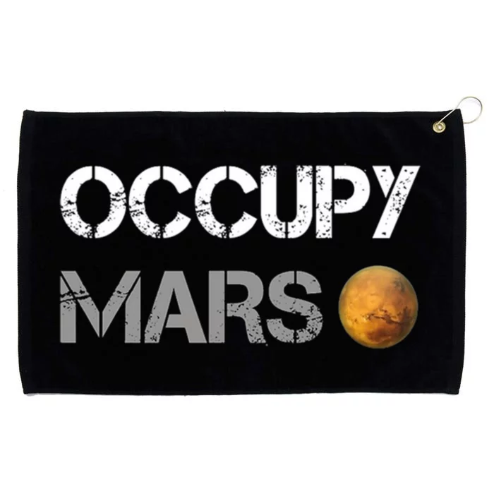 Occupy Mars Elon Musk SpaceX Project Gift Ideas Occupy Mars Trending Grommeted Golf Towel