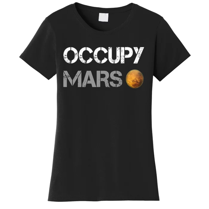 Occupy Mars Elon Musk SpaceX Project Gift Ideas Occupy Mars Trending Women's T-Shirt