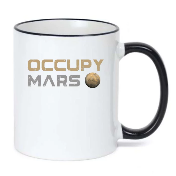 Occupy Mars Elon Musk SpaceX Black Color Changing Mug