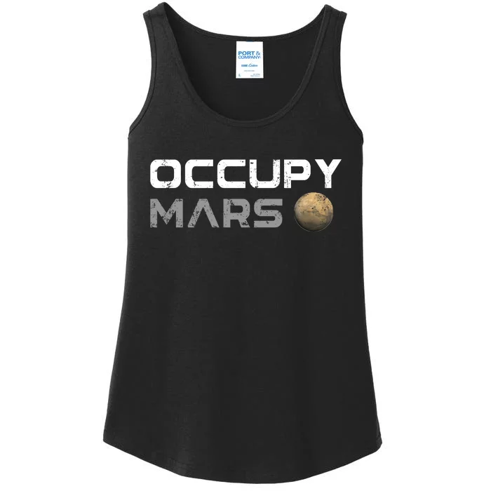 Occupy Mars Elon Musk SpaceX Ladies Essential Tank