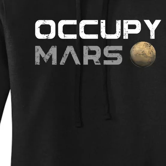 Occupy Mars Elon Musk SpaceX Women's Pullover Hoodie