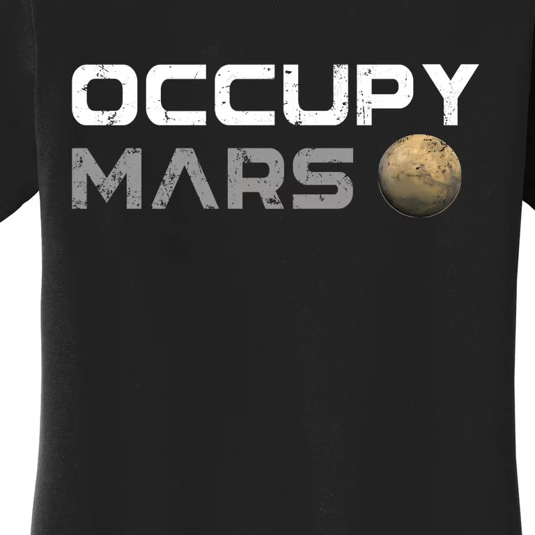 Occupy Mars Elon Musk SpaceX Women's T-Shirt