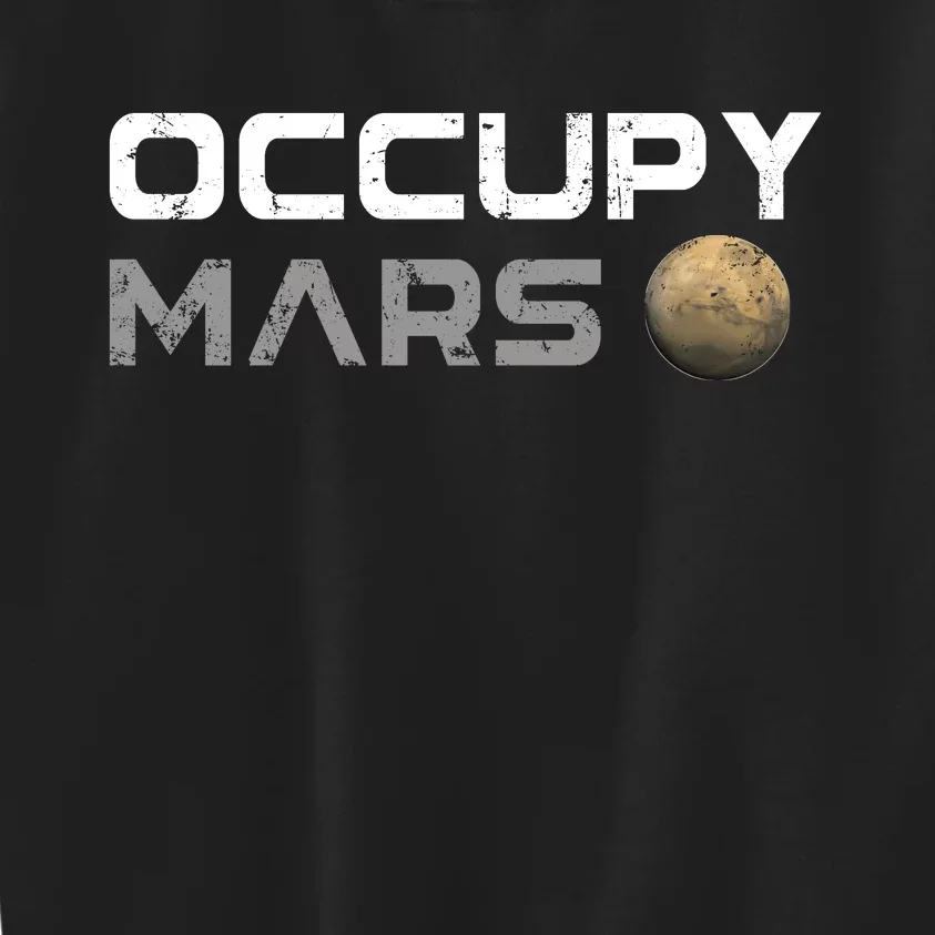 Occupy Mars Elon Musk SpaceX Kids Sweatshirt