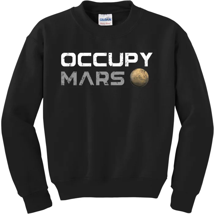 Occupy Mars Elon Musk SpaceX Kids Sweatshirt