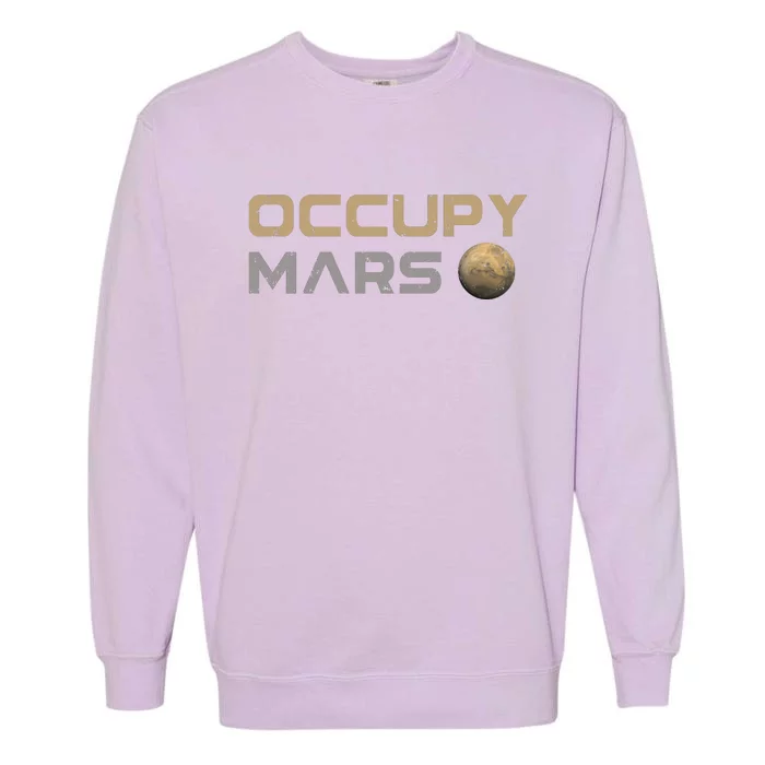 Occupy Mars Elon Musk SpaceX Garment-Dyed Sweatshirt