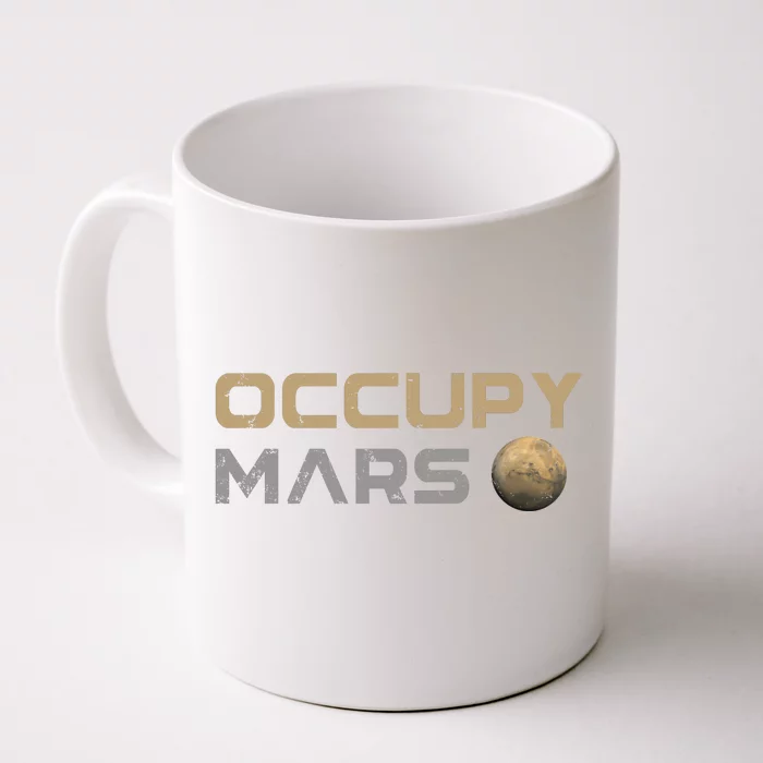 Occupy Mars Elon Musk SpaceX Front & Back Coffee Mug