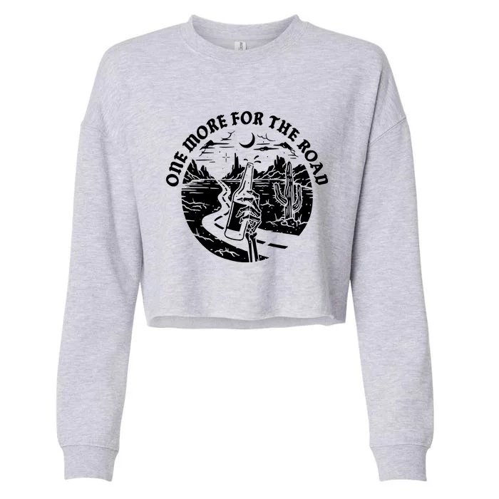 One More For The Road Cropped Pullover Crew