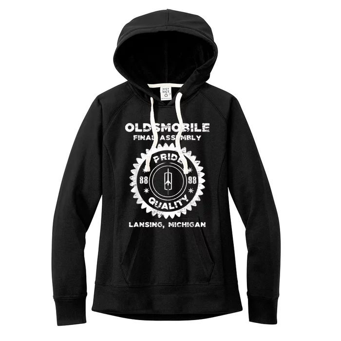 Oldsmobile Motors Final Assembly Graphic Classic Car Show Women's Fleece Hoodie