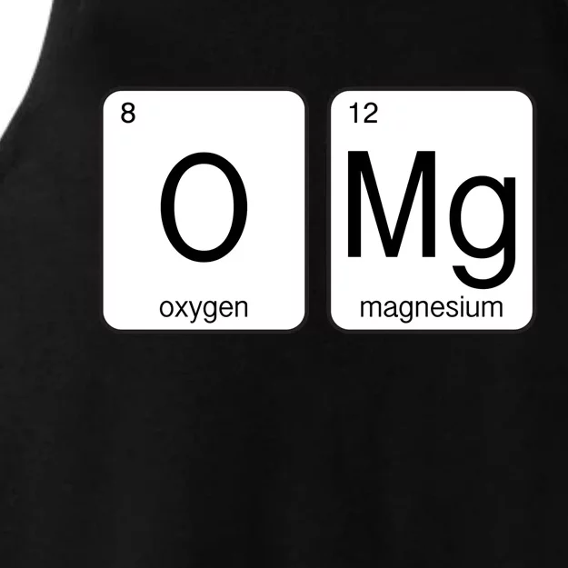 OMG Periodic Table Chemistry Joke Ladies Tri-Blend Wicking Tank