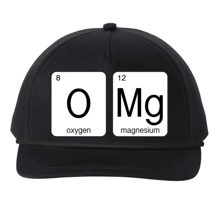 OMG Periodic Table Chemistry Joke Snapback Five-Panel Rope Hat