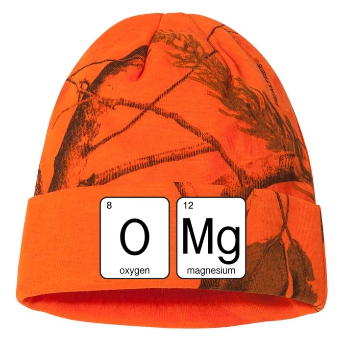 OMG Periodic Table Chemistry Joke Kati - 12in Camo Beanie