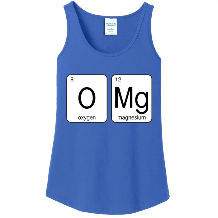 OMG Periodic Table Chemistry Joke Ladies Essential Tank