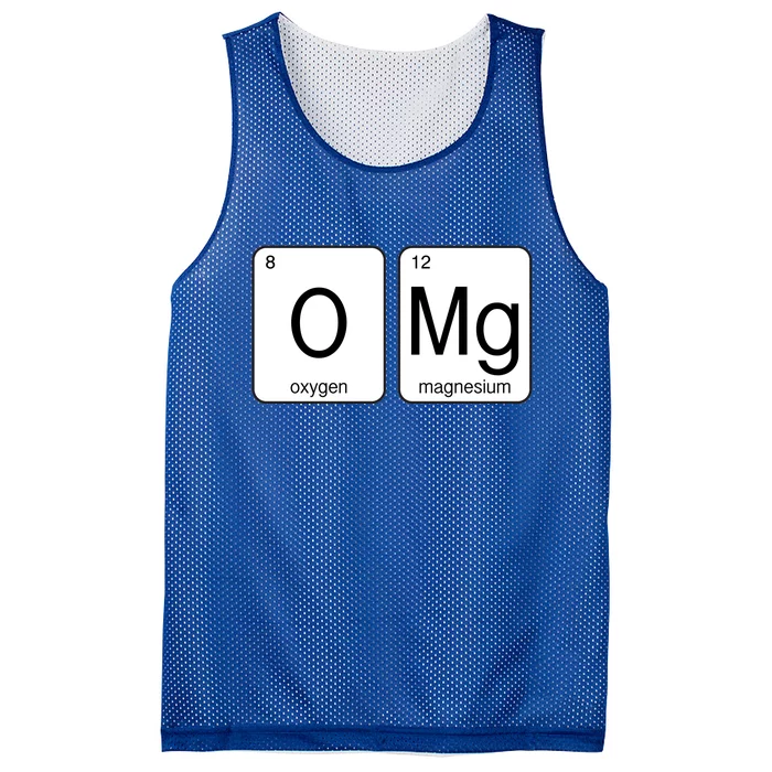 OMG Periodic Table Chemistry Joke Mesh Reversible Basketball Jersey Tank