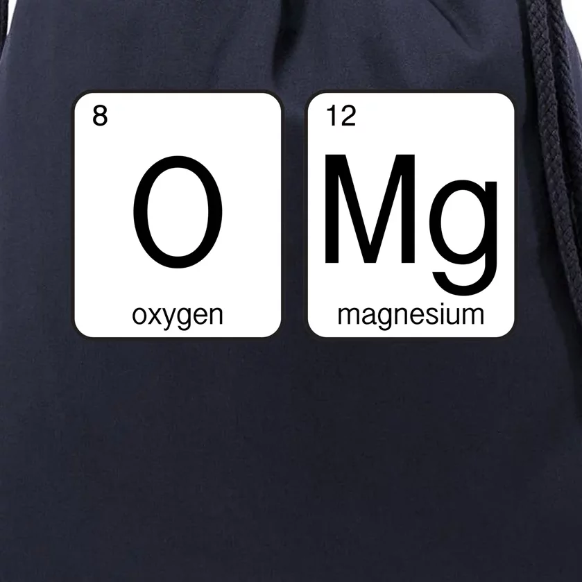 OMG Periodic Table Chemistry Joke Drawstring Bag