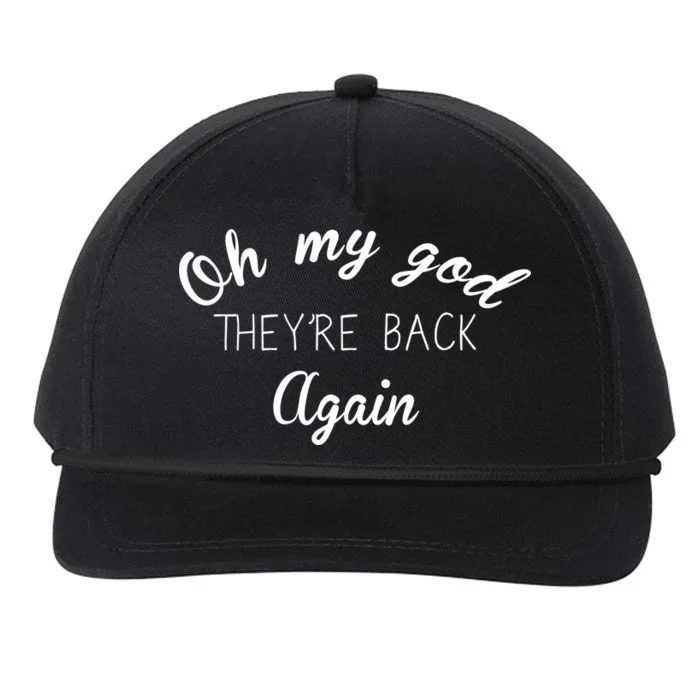 OMG They're Back Again Classic Music Band Snapback Five-Panel Rope Hat