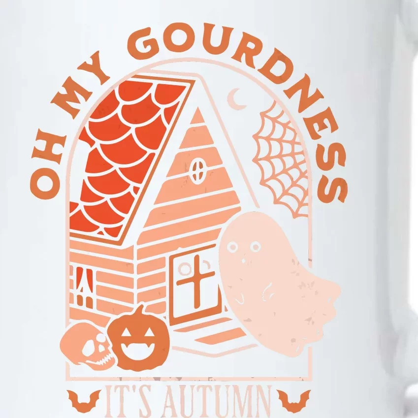 'Oh My Gourdness It Is Autumn Black Color Changing Mug