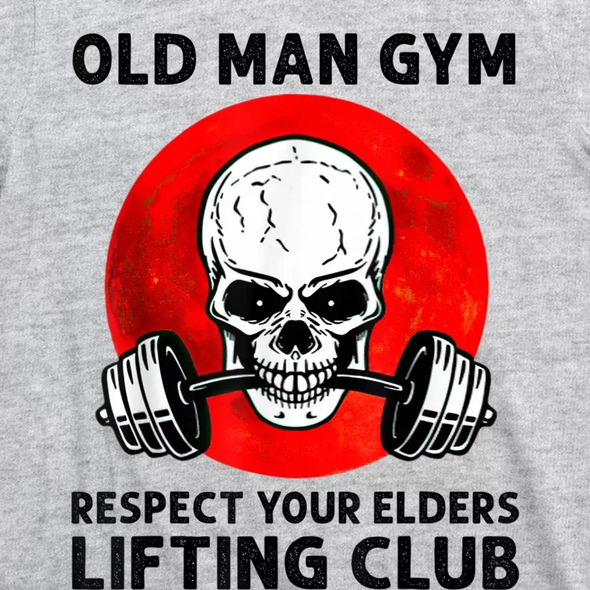 Old Man Gym Respect Your Elders Lifting Clubs Weightlifting T-Shirt