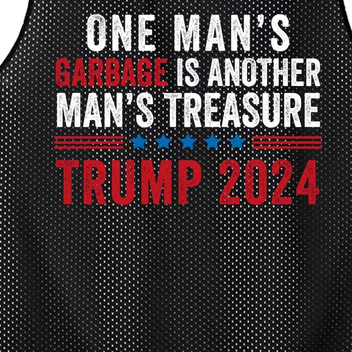 One ManS Garbage Is Another ManS Treasure Trump 2024 Proud To Be Garbage Mesh Reversible Basketball Jersey Tank