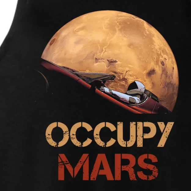 Occupy Mars Gift Ladies Tri-Blend Wicking Tank