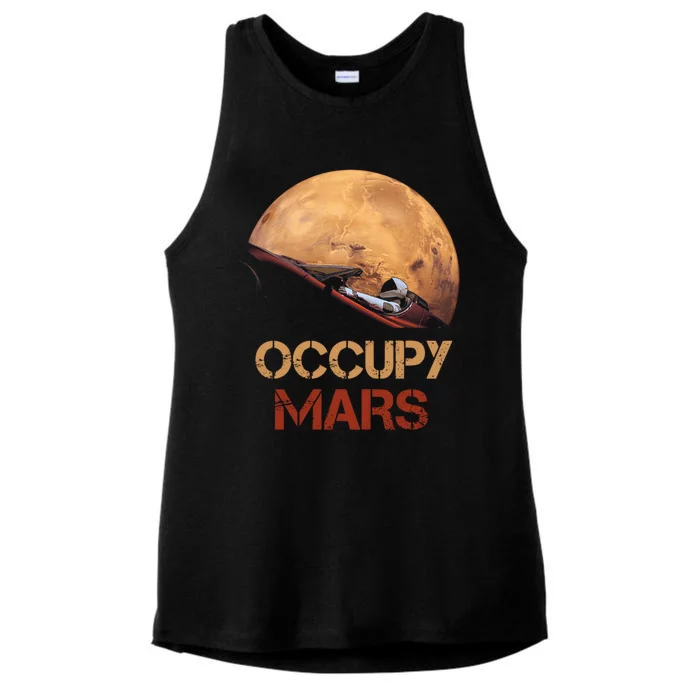 Occupy Mars Gift Ladies Tri-Blend Wicking Tank