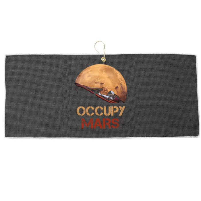 Occupy Mars Gift Large Microfiber Waffle Golf Towel