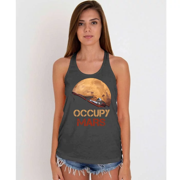 Occupy Mars Gift Women's Knotted Racerback Tank