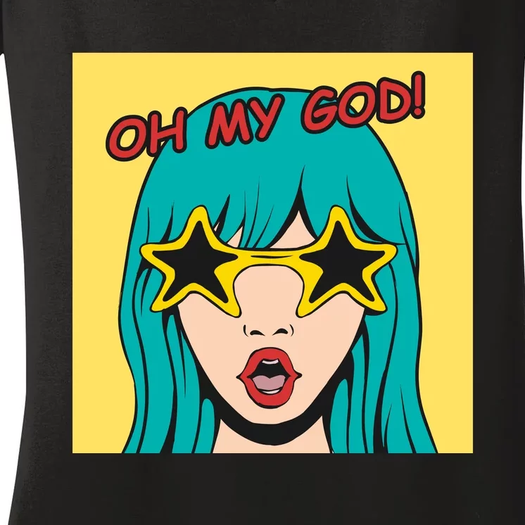 Oh My God Women's V-Neck T-Shirt