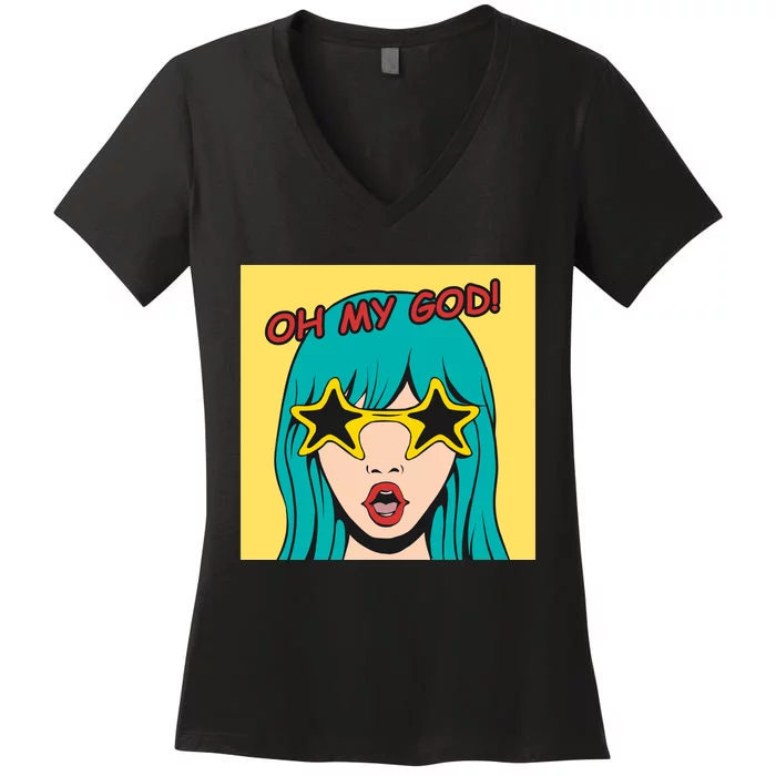 Oh My God Women's V-Neck T-Shirt