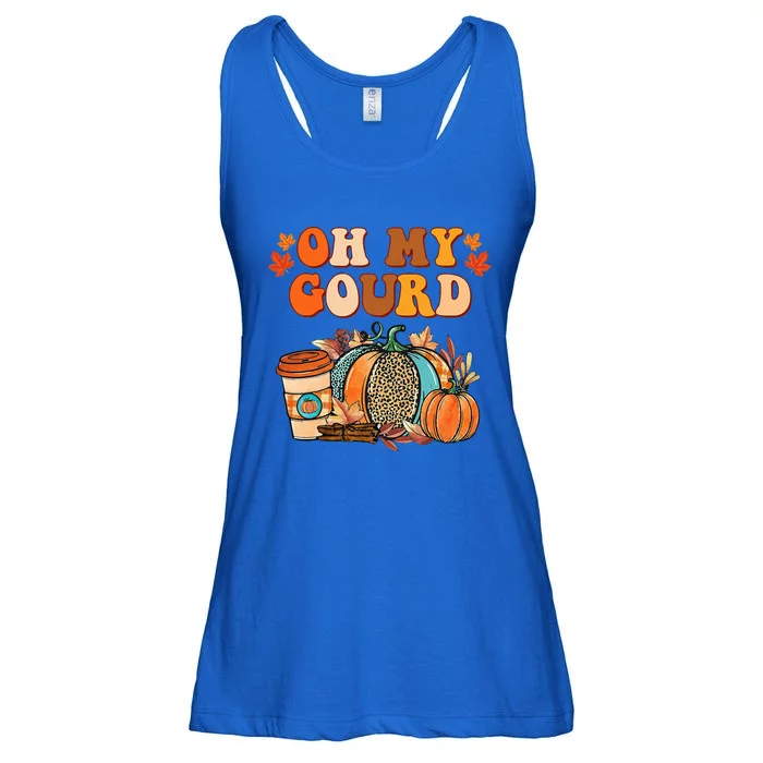 Oh My Gourd Pumpkins Funny Fall Autumn Thanksgiving Day Ladies Essential Flowy Tank