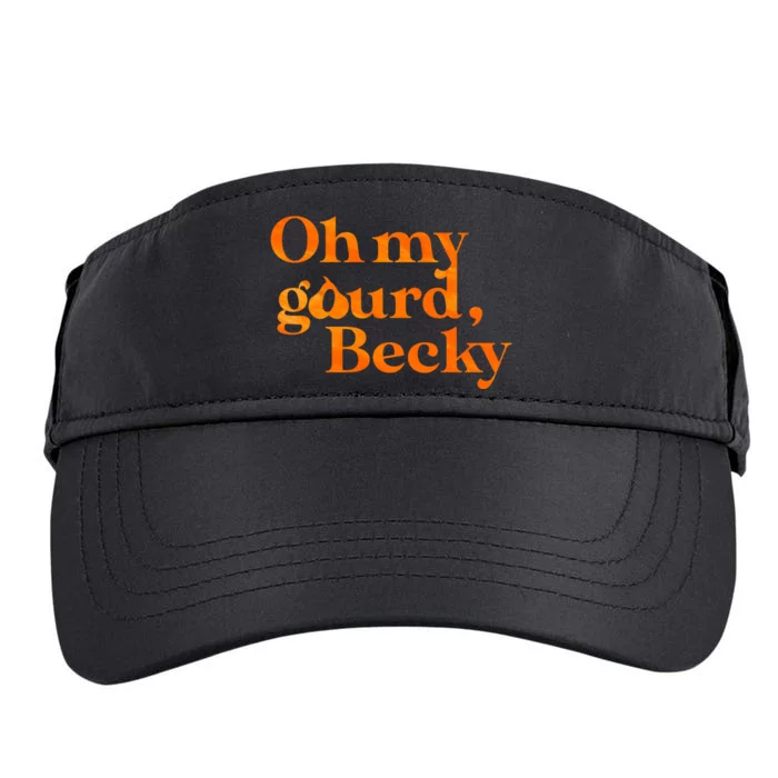 Oh My Gourd Becky Funny Adult Drive Performance Visor