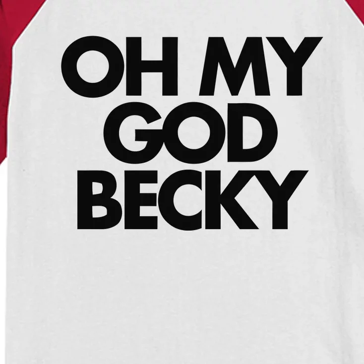 Oh My God Becky Kids Colorblock Raglan Jersey