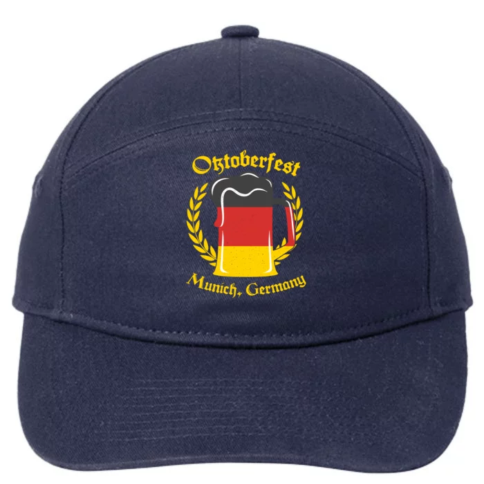 Oktoberfest Munich Germany Flag Mug 7-Panel Snapback Hat